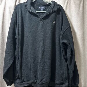 Vintage BIG DOGS Men's Black Quarter-Zip Sweater size XL